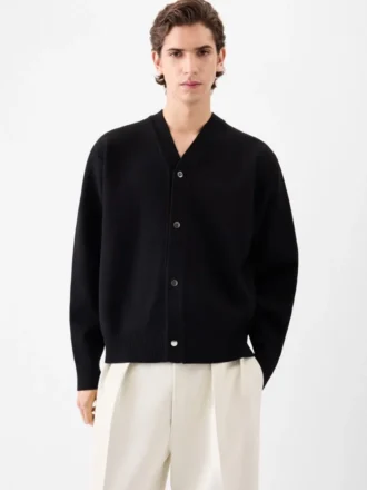 Cardigan Doppio Cardigan arrondi