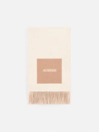 Écharpe Rond Carré Écharpe à logo jacquard