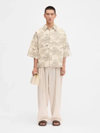 La chemise Aloe Chemise carrée en jacquard banane