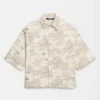 La chemise Aloe Chemise carrée en jacquard banane