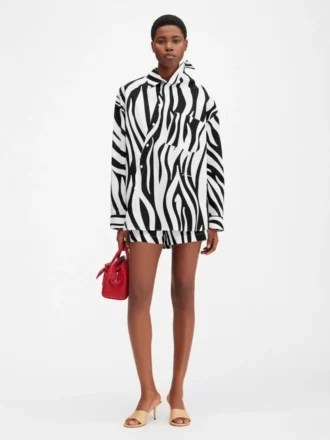 La chemise Cuadro Chemise asymétrique imprimé Zebra Arty