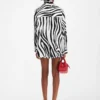 La chemise Cuadro Chemise asymétrique imprimé Zebra Arty