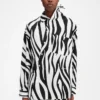 La chemise Cuadro Chemise asymétrique imprimé Zebra Arty