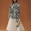 La chemise Cuadro Chemise asymétrique imprimé Zebra Arty