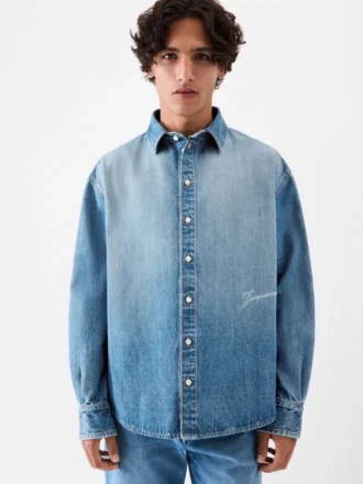 La chemise en denim Simon de Nîmes Chemise droite en denim