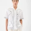 La chemise en jean Chemise bowling imprimé chien