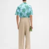 La chemise en jean Chemise à manches courtes imprimée Palmiers Étoiles