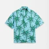 La chemise en jean Chemise à manches courtes imprimée Palmiers Étoiles