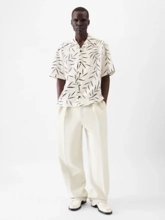 La chemise Fonccio Chemise bowling imprimé feuillage