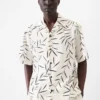 La chemise Fonccio Chemise bowling imprimé feuillage