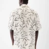 La chemise Fonccio Chemise bowling imprimé feuillage