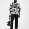 La chemise à manches courtes Pablo Chemise asymétrique imprimée Wavy Psyche