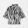 La chemise à manches courtes Pablo Chemise asymétrique imprimée Wavy Psyche
