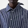 La chemise à manches longues Cuadro Chemise asymétrique à rayures Business