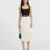 La jupe Notte Jupe midi en satin La jupe Notte Jupe midi en satin