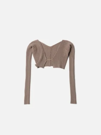 La maille Pralù Cardigan micro logo