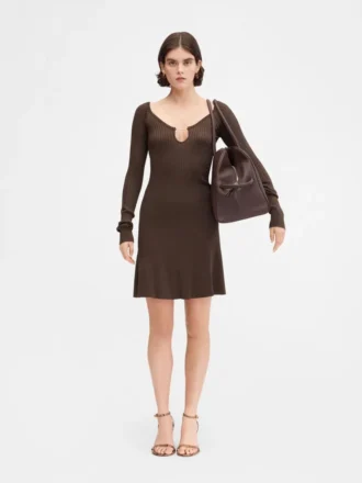 La mini-robe Pralù Mini-robe à manches longues et volants