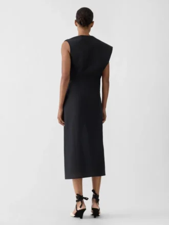 La robe Drap Robe colonne asymétrique
