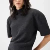 La robe en maille Castagna Robe en maille à manches courtes La robe en maille Castagna Robe en maille à manches courtes