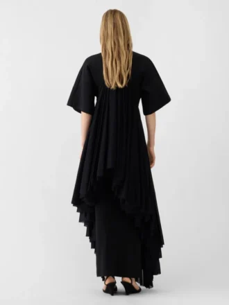 La robe en maille Mistral Robe drapée à manches courtes