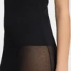 La robe en maille Roupao Mini-robe transparente La robe en maille Roupao Mini-robe transparente