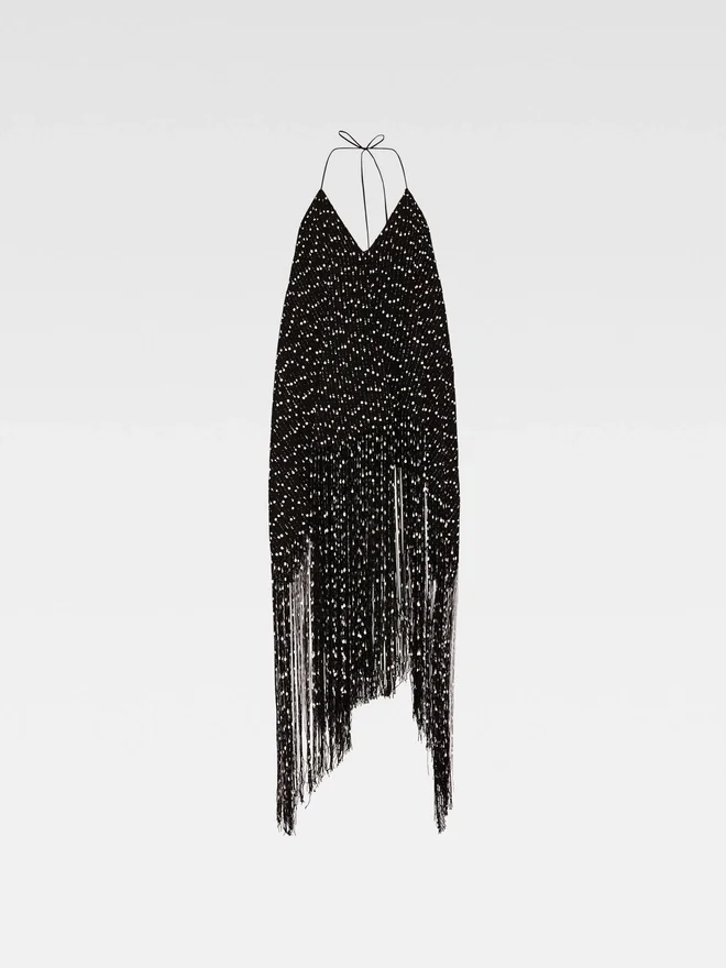 La robe Riviera Robe dos nu à franges La robe Riviera Robe dos nu à franges