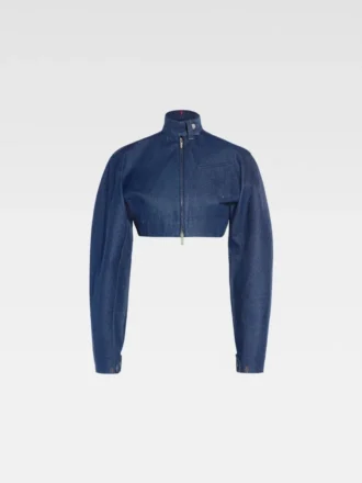 La veste Cabrio en denim de Nîmes Veste moto courte en denim