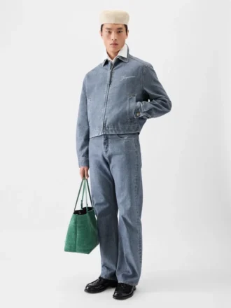 La veste en denim Canevas de-Nîmes Veste en denim zippée