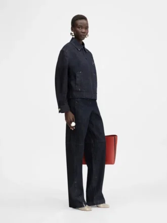 La veste en denim Canevas de-Nîmes Veste en denim zippée