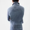La veste en denim Canevas de-Nîmes Veste en denim zippée