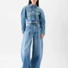 La veste en denim Ovalo de Nîmes Veste en denim courbée