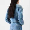 La veste en denim Ovalo de Nîmes Veste en denim courbée