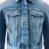 La veste en denim Ovalo de Nîmes Veste en denim courbée
