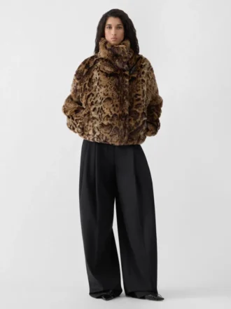 La veste Fernando Veste imitation léopard