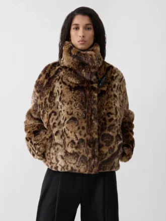 La veste Fernando Veste imitation léopard