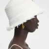 Le bob Bacino Chapeau en raphia effiloché Le bob Bacino Chapeau en raphia effiloché