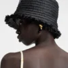 Le bob Bacino Chapeau en raphia effiloché Le bob Bacino Chapeau en raphia effiloché