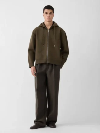 Le cardigan à capuche en piqué Cardigan à capuche en maille piquée