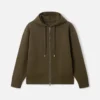 Le cardigan à capuche en piqué Cardigan à capuche en maille piquée