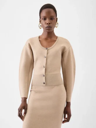 Le cardigan Doppio Cardigan arrondi
