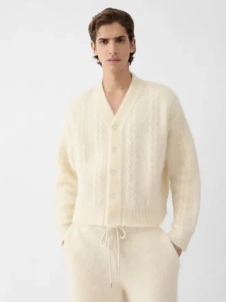 Le cardigan Nuvola Cardigan boutonné en mohair