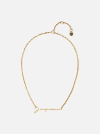 Le collier Jacquemus Collier à chaîne avec logo Signature