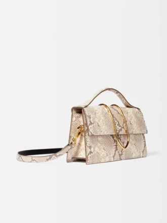 Le grand sac à bandoulière Bambino à rabat métallique