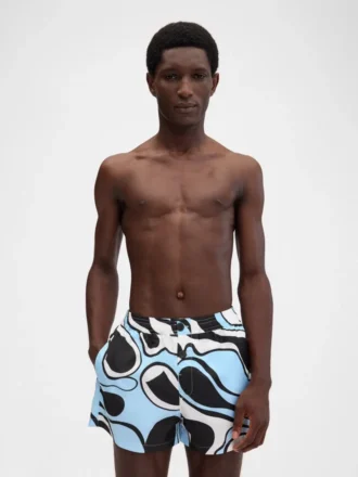 Le maillot de bain Puntini Short de bain imprimé Wavy Psyche