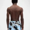 Le maillot de bain Puntini Short de bain imprimé Wavy Psyche
