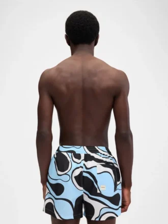 Le maillot de bain Puntini Short de bain imprimé Wavy Psyche