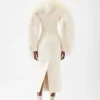 Le manteau Boa Manteau Boa en peau lainée
