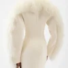 Le manteau Boa Manteau Boa en peau lainée