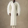Le manteau Boa Manteau Boa en peau lainée