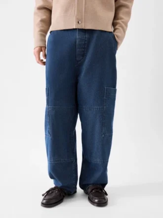 Le pantalon cargo en denim Carré de Nîmes Jean cargo